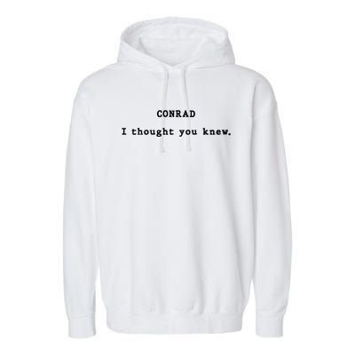 Conrad I Thought You Knew Garment-Dyed Fleece Hoodie