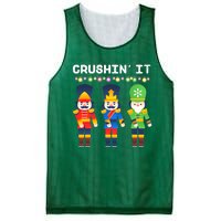 Crushin' It The Christmas Retro Holiday Cute Mesh Reversible Basketball Jersey Tank