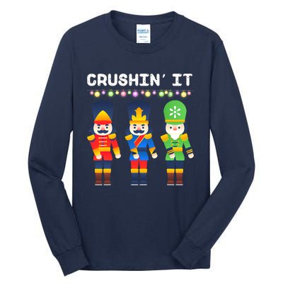 Crushin' It The Christmas Retro Holiday Cute Tall Long Sleeve T-Shirt