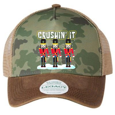 Crushin' It The Christmas Retro Holiday Cute Nutcracker Xmas Legacy Tie Dye Trucker Hat
