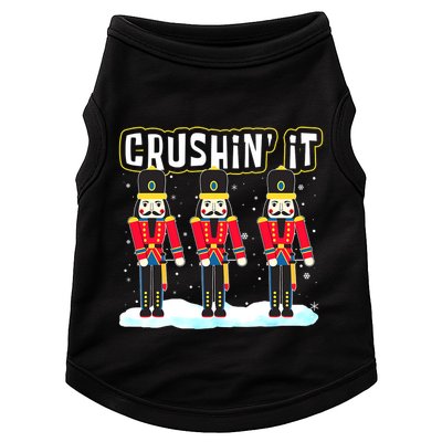 Crushin' It The Christmas Retro Holiday Cute Nutcracker Xmas Doggie Tank
