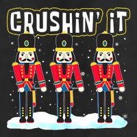 Crushin' It The Christmas Retro Holiday Cute Nutcracker Xmas Adult Drive Performance Visor