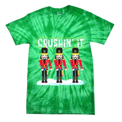 Crushin' It The Christmas Retro Holiday Cute Nutcracker Xmas Tie-Dye T-Shirt