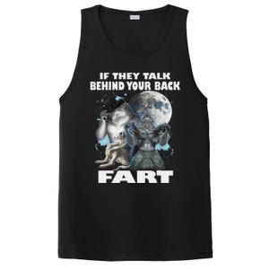 Cute If They Talk Behind Your Back Fart Funny Alpha Wolf PosiCharge Competitor Tank