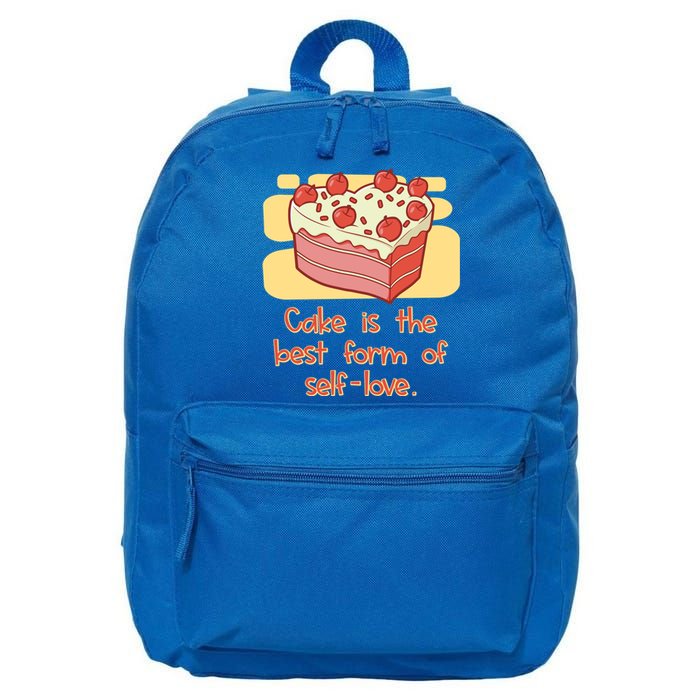 Cake Is The Best Form Of Selflove Sweet Baking Bliss Gift 16 in Basic Backpack