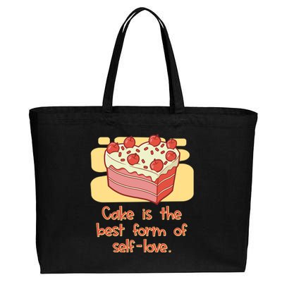 Cake Is The Best Form Of Selflove Sweet Baking Bliss Gift Cotton Canvas Jumbo Tote