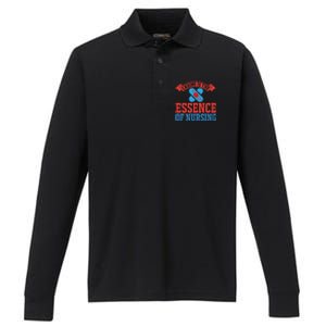 Caring Is The Essence Of Nursing Performance Long Sleeve Polo