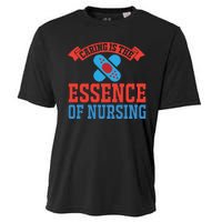 Caring Is The Essence Of Nursing Cooling Performance Crew T-Shirt