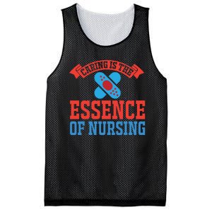 Caring Is The Essence Of Nursing Mesh Reversible Basketball Jersey Tank