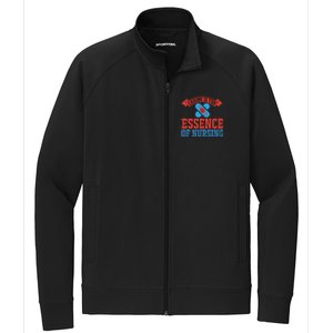 Caring Is The Essence Of Nursing Stretch Full-Zip Cadet Jacket