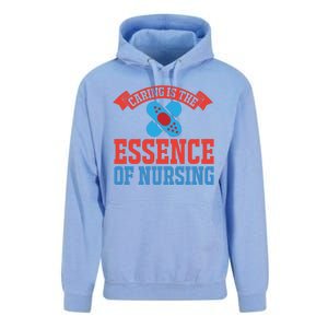 Caring Is The Essence Of Nursing Unisex Surf Hoodie