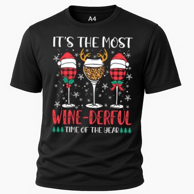 Christmas It's The Most Wine Derful Time Of The Year Performance Shirt