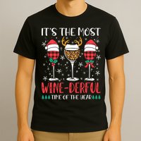 Christmas It's The Most Wine Derful Time Of The Year T-Shirt
