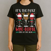 Christmas It's The Most Wine Derful Time Of The Year T-Shirt