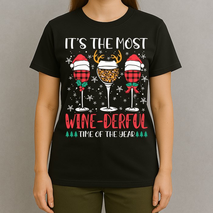 Christmas It's The Most Wine Derful Time Of The Year T-Shirt