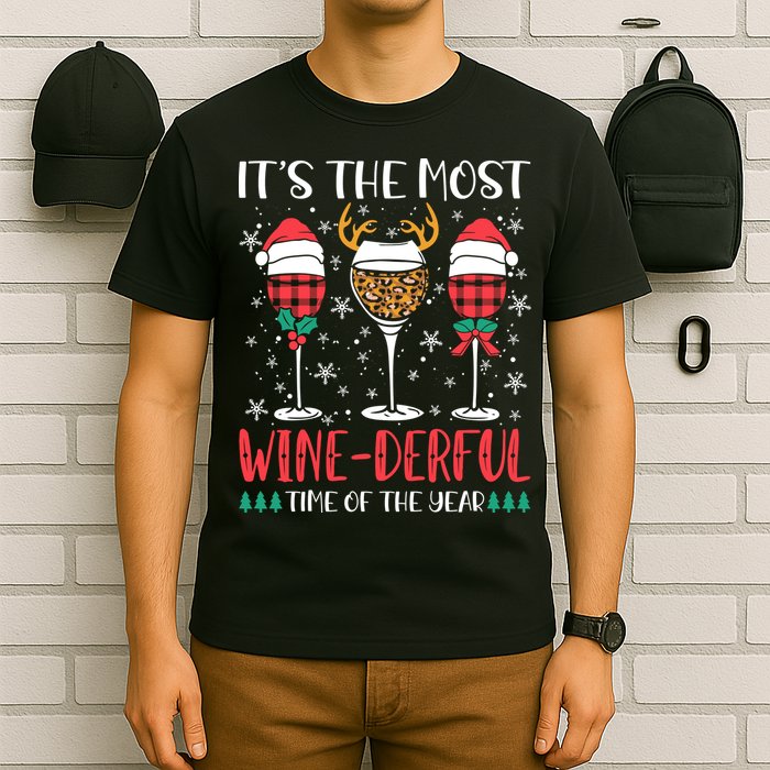 Christmas It's The Most Wine Derful Time Of The Year T-Shirt
