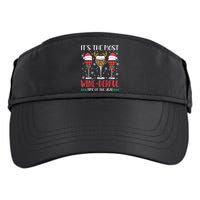Christmas It's The Most Wine Derful Time Of The Year Adult Drive Performance Visor