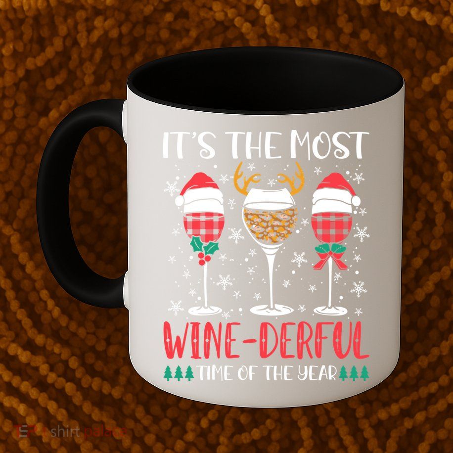 Christmas It's The Most Wine Derful Time Of The Year Mug