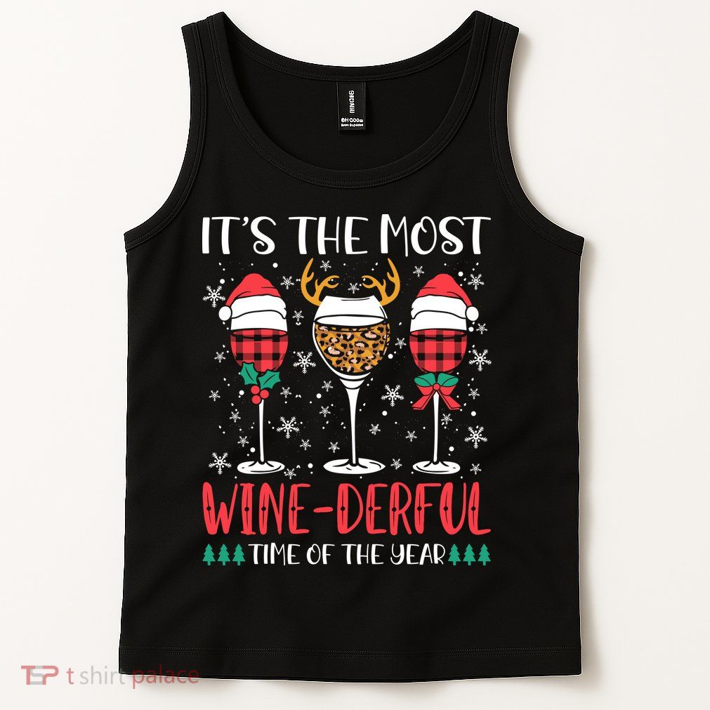 Christmas It's The Most Wine Derful Time Of The Year Tank Top
