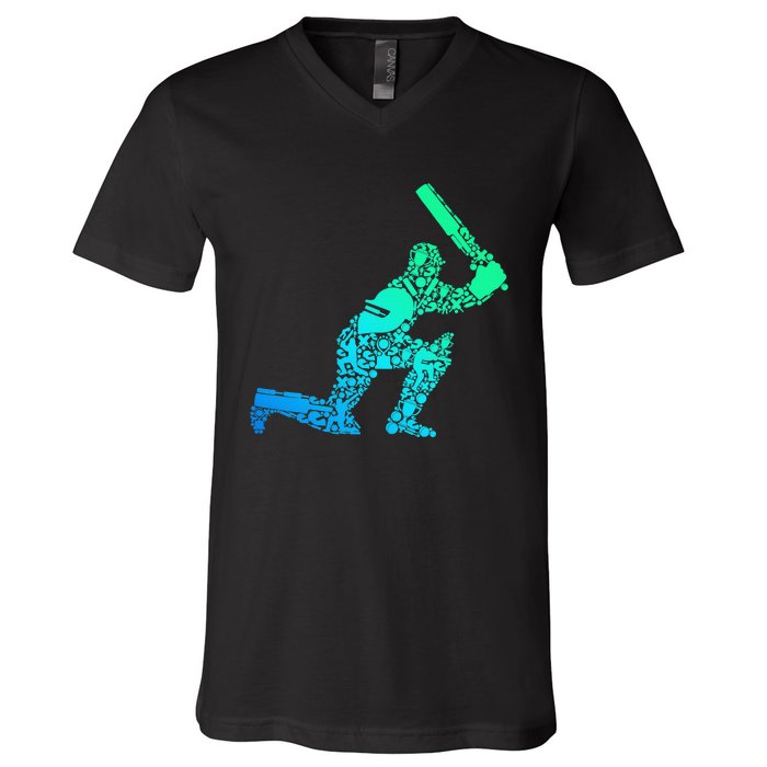 Cricket Is The Bacon Of Sports Cricket Player Funny Cricket V-Neck T-Shirt