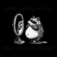 Call In Thicc Today Sick Day Funny Meme Flat Bill Trucker Hat