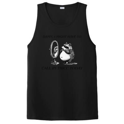 Call In Thicc Today Sick Day Funny Meme PosiCharge Competitor Tank