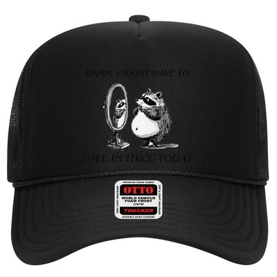 Call In Thicc Today Sick Day Funny Meme Trucker Hat