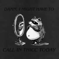 Call In Thicc Today Sick Day Funny Meme Golf Towel