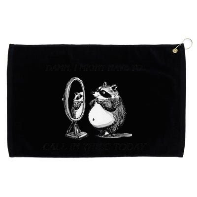 Call In Thicc Today Sick Day Funny Meme Grommeted Golf Towel