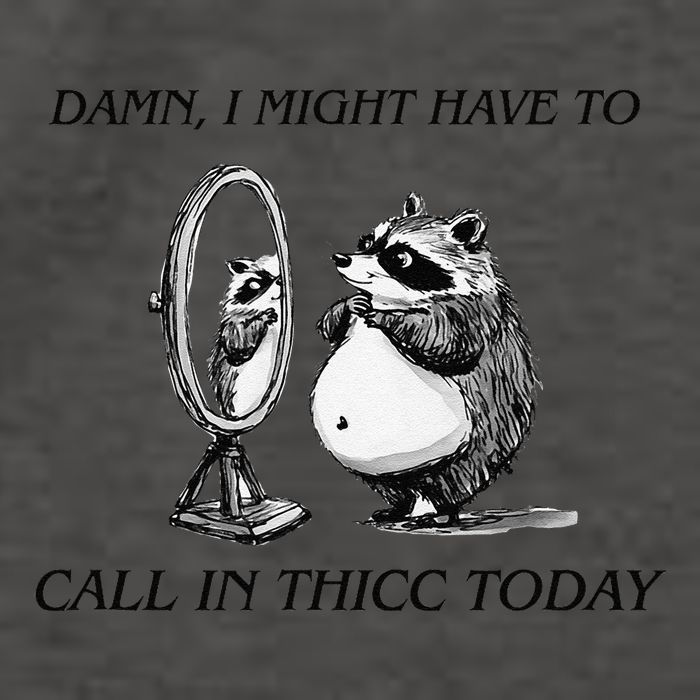 Call In Thicc Today Sick Day Funny Meme Vector Backpack