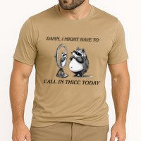 Call In Thicc Today Sick Day Funny Meme Cooling Performance Crew T-Shirt