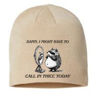 Call In Thicc Today Sick Day Funny Meme Sustainable Beanie