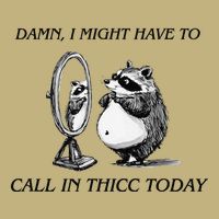 Call In Thicc Today Sick Day Funny Meme Sustainable Beanie