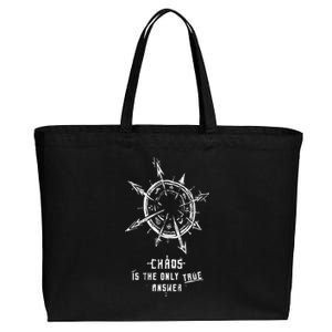 Chaos Is The Only True Answer Cotton Canvas Jumbo Tote