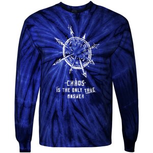 Chaos Is The Only True Answer Tie-Dye Long Sleeve Shirt