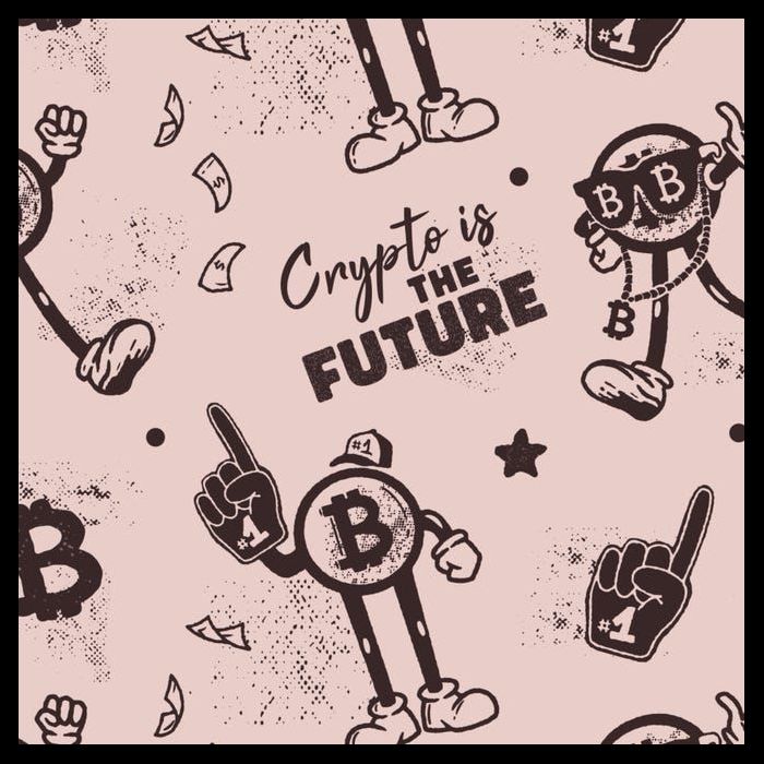 Crypto Is The Future Retro Bucket Hat
