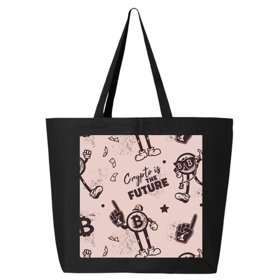 Crypto Is The Future Retro 25L Jumbo Tote