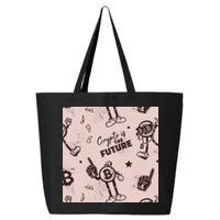 Crypto Is The Future Retro 25L Jumbo Tote