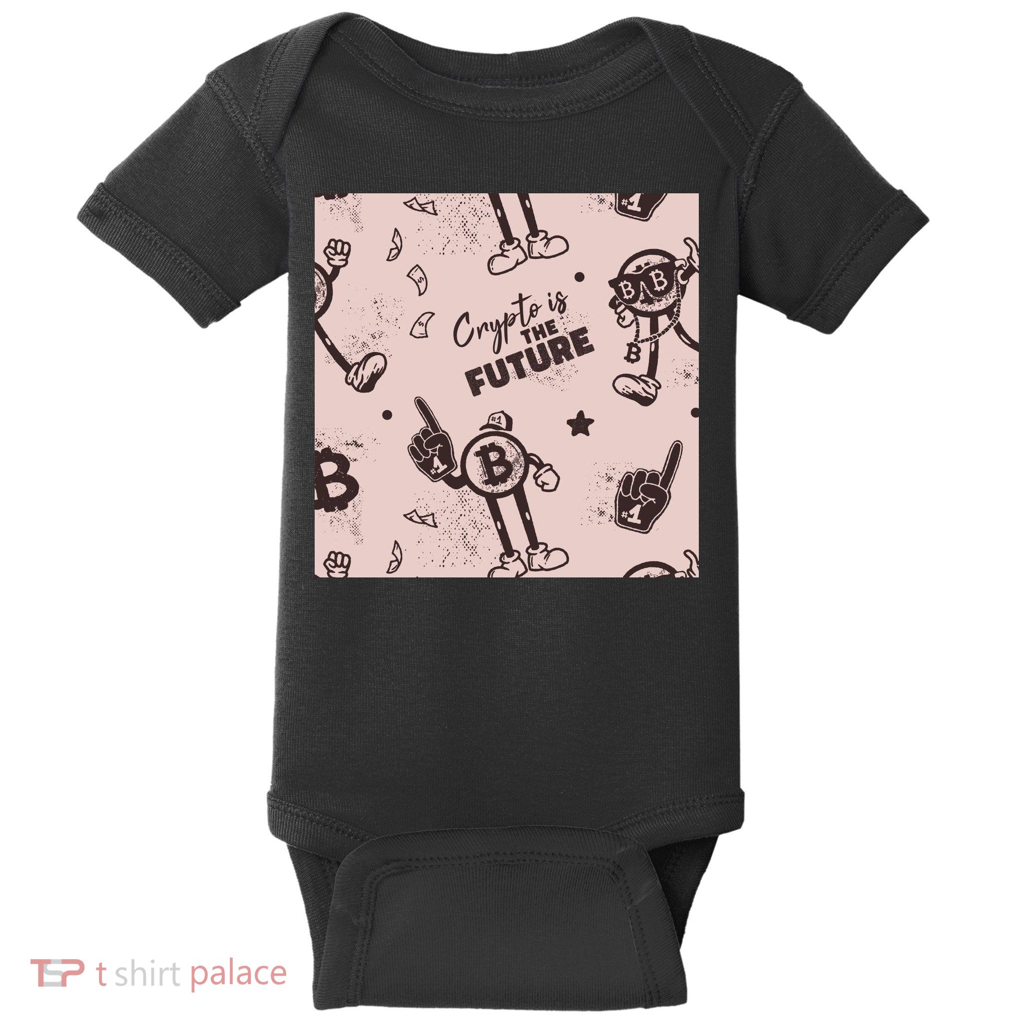 Crypto Is The Future Retro Baby Bodysuit