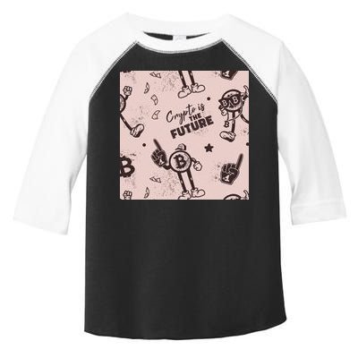 Crypto Is The Future Retro Toddler Fine Jersey T-Shirt
