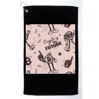 Crypto Is The Future Retro Golf Towel