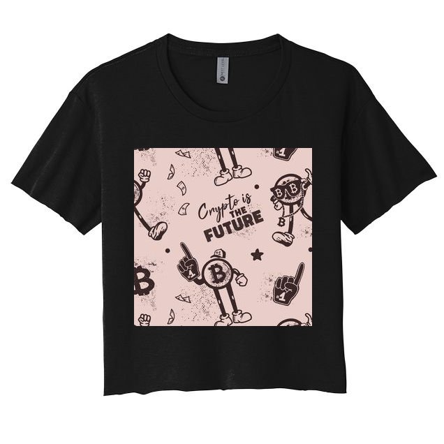 Crypto Is The Future Retro Crop Top