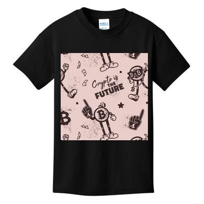 Crypto Is The Future Retro Kids T-Shirt