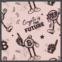 Crypto Is The Future Retro Vector Backpack