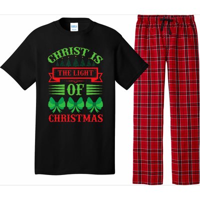 Christ Is The Light Of Christmas Pajama Xmas Christian Pajama Set