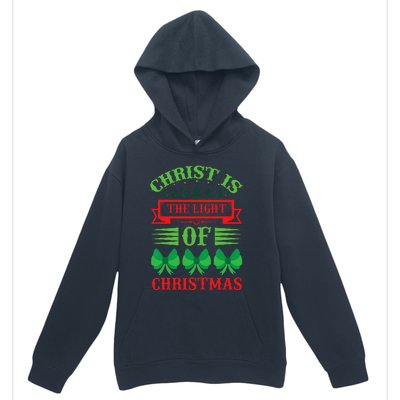 Christ Is The Light Of Christmas Pajama Xmas Christian Urban Pullover Hoodie