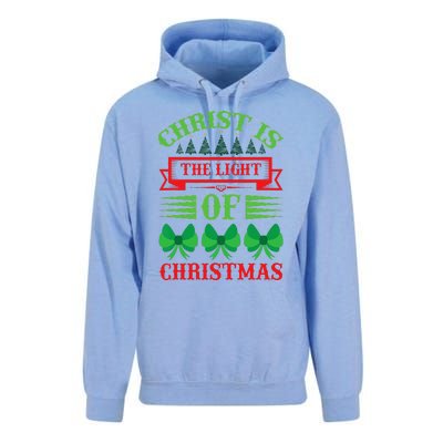 Christ Is The Light Of Christmas Pajama Xmas Christian Unisex Surf Hoodie