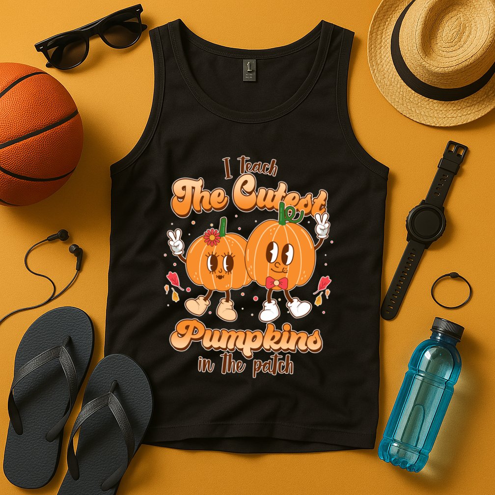 Cute I Teach The Cutest Pumpkins In The Patch Teacher Life Tank Top