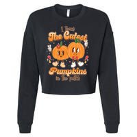 Cute I Teach The Cutest Pumpkins In The Patch Teacher Life Cropped Pullover Crew