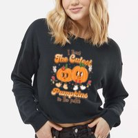 Cute I Teach The Cutest Pumpkins In The Patch Teacher Life Cropped Pullover Crew